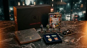 GTA V Collector's Edition mit Figuren, Kunstbuch und Zubehör